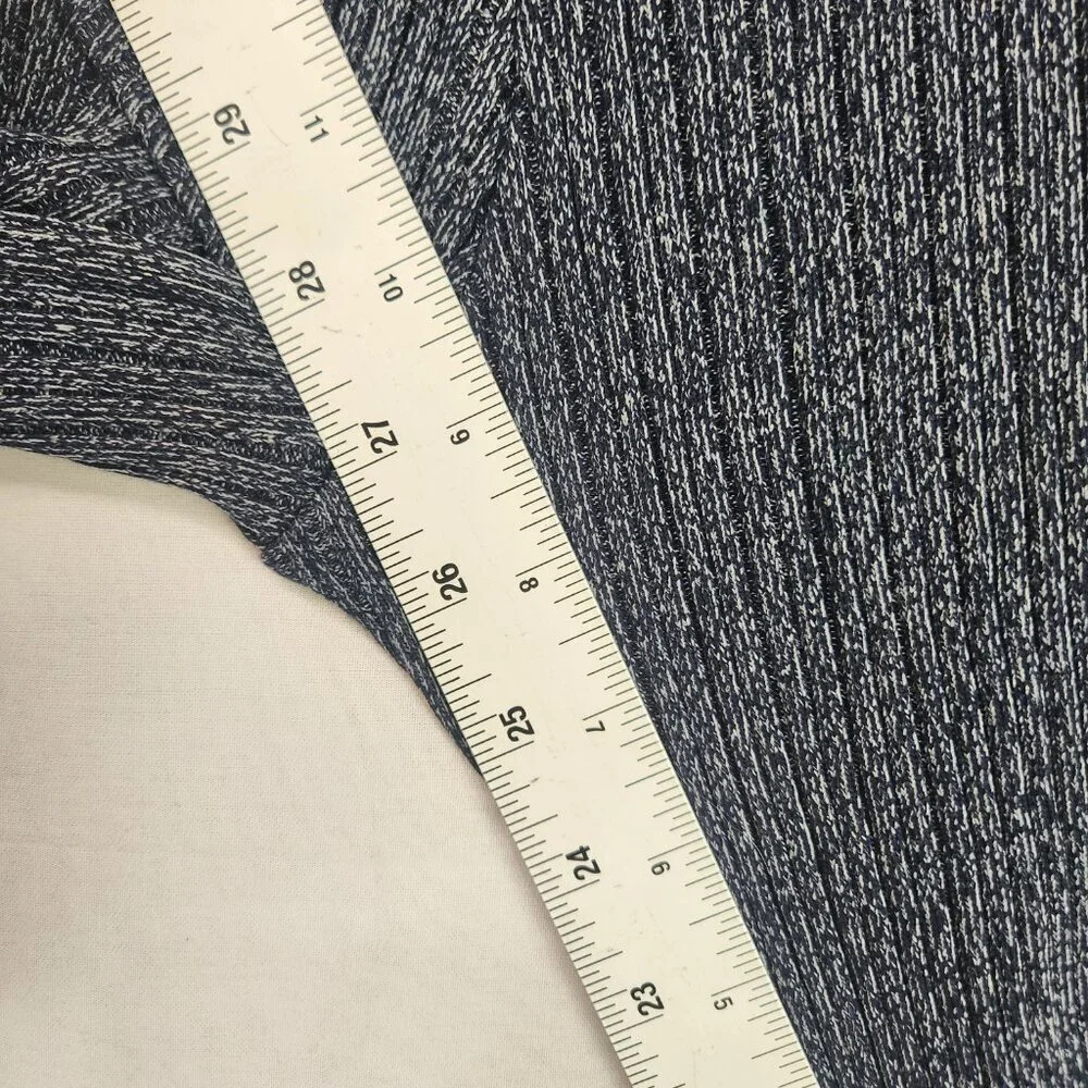 Zara Ribbed Knit Flare Bell Bottom Leggings Girls 13/14 Blue Gray Stretch
